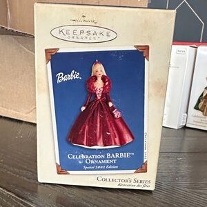 Hallmark Barbie Ornament in Elegant Burgundy